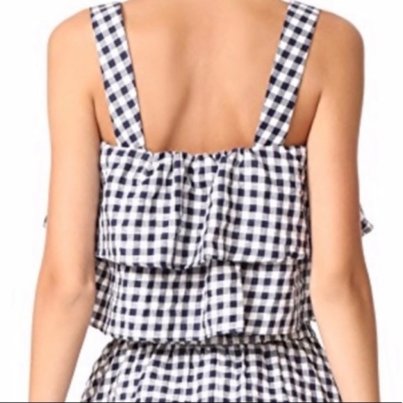 Madewell gingham check ruffle crop top - Picture 2 of 5